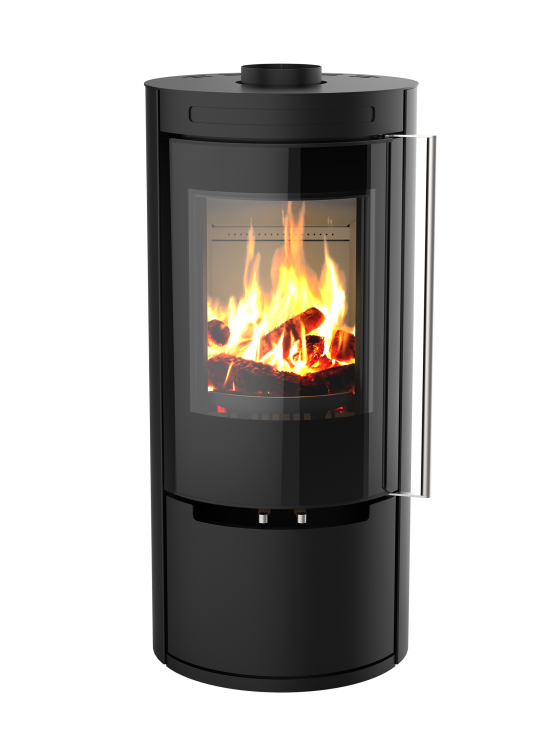 Poêle à bois Fusion de Morvan, avec une puissance de 7 kW et un rendement élevé de 80 %. Conçu pour des bûches de 33 cm, il utilise une combustion triple pour maximiser la chaleur tout en minimisant les émissions. Ce modèle est doté d’une porte vitrée offrant une vue panoramique des flammes et d’une technologie de chauffage rayonnant pour un confort thermique optimal.