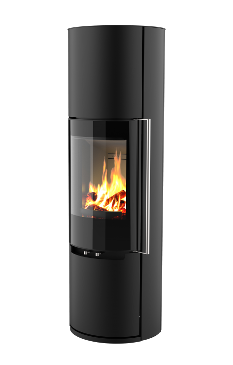 Poêle à bois Fusion'L de Morvan, puissant et économique avec une puissance de 7 kW et un rendement de 87 %. Doté d'une finition élégante en pierre naturelle pour une meilleure rétention de la chaleur, il utilise une triple combustion pour maximiser l'efficacité. La porte vitrée offre une vue panoramique des flammes, ajoutant une touche de confort visuel à ses hautes performances écologiques.