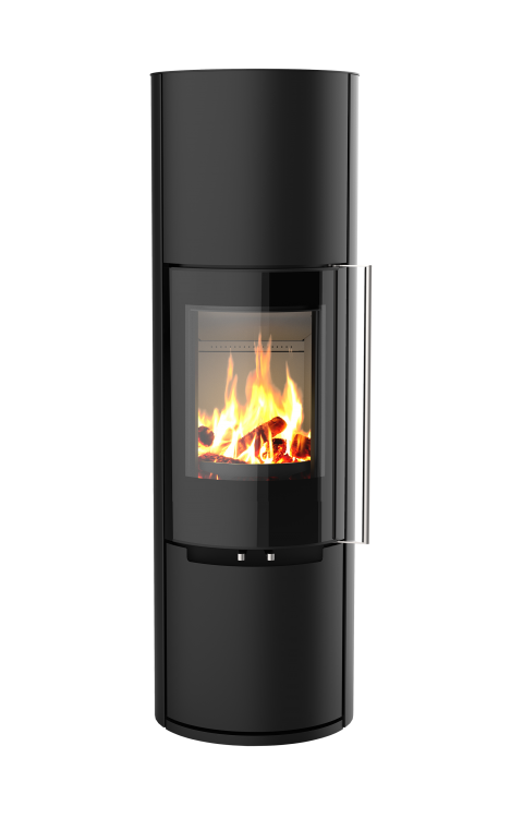 Poêle à bois Fusion'L de Morvan, puissant et économique avec une puissance de 7 kW et un rendement de 87 %. Doté d'une finition élégante en pierre naturelle pour une meilleure rétention de la chaleur, il utilise une triple combustion pour maximiser l'efficacité. La porte vitrée offre une vue panoramique des flammes, ajoutant une touche de confort visuel à ses hautes performances écologiques.