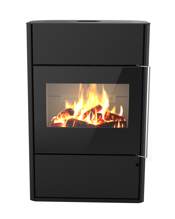 Poêle à bois Horizon'L de Morvan, avec une puissance de 8,1 kW et un rendement élevé. Disponible en finitions acier noir et pierre de taille, ce modèle est conçu pour accueillir des bûches de grande taille et dispose d’un espace de rangement intégré. Doté d'une porte vitrée pour une vue panoramique des flammes, il combine confort thermique et esthétique, avec une certification Flamme Verte pour un chauffage respectueux de l’environnement.