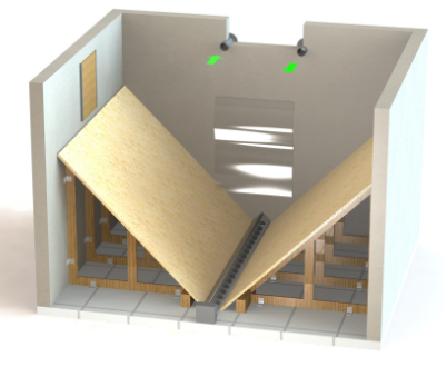 solution de stockage: Pièce de réserve équipée de sondes d'aspiration courtes plates