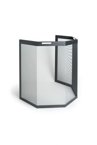 barrière de protection métallique noire sablée pour poêles