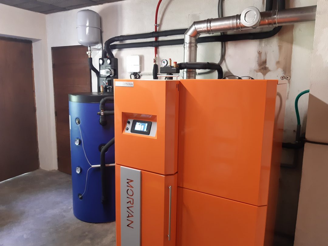 installation chaudière à granulés GM Easy 12 kW MORVAN Vosges