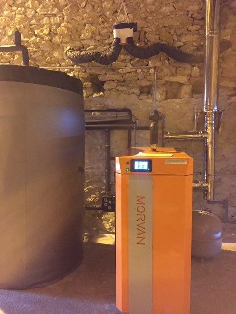 installation chaudière à bois SX Easy 25kW MORVAN Garonne