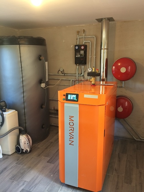 installation chaudière à bois SX Easy 25 kW MORVAN Hérault