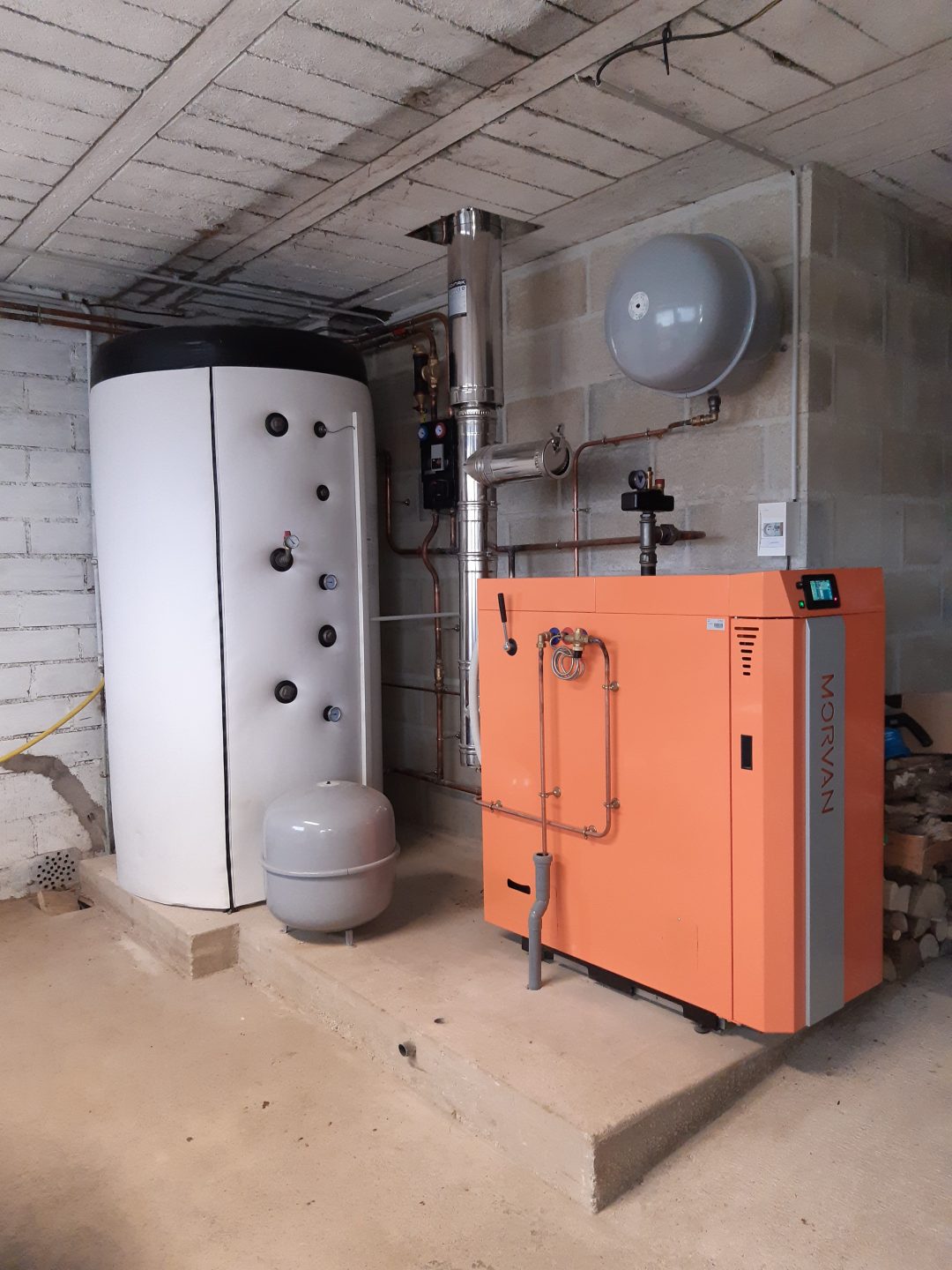 installation chaudière à bois SX Easy 25kW MORVAN Haute Marne