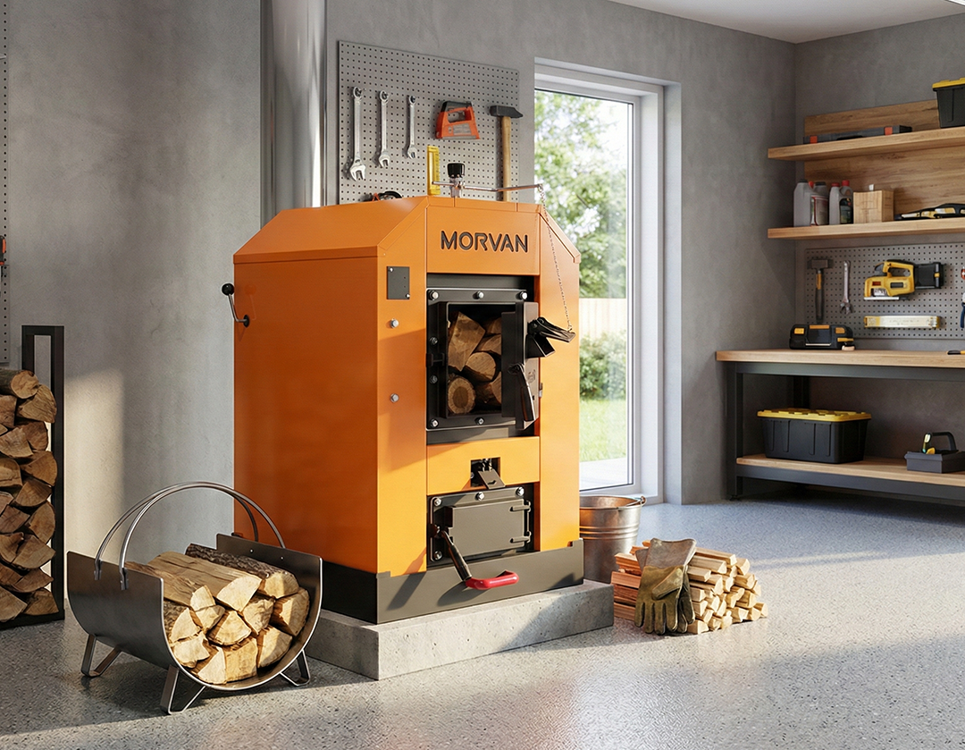 Chaudière à bois bûche Morvan, spécialiste chauffage bois depuis 1948